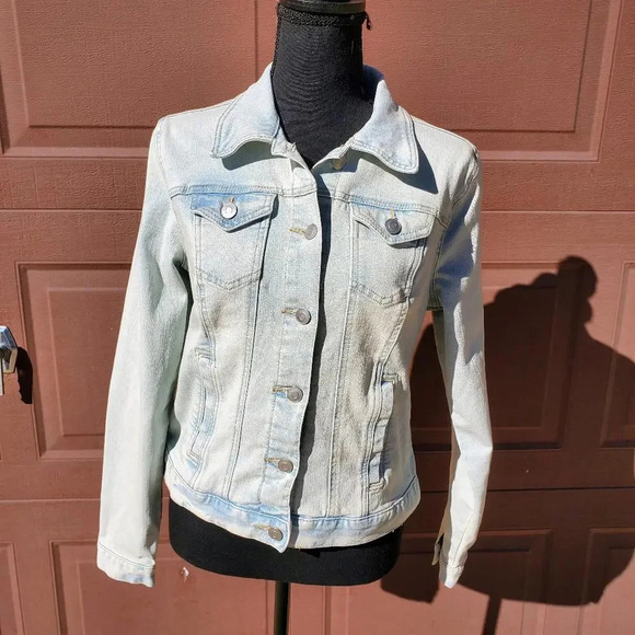 Time and Tru Women's Stretch Denim Jacket Size Small 4-6 - Picture 14 of 15